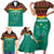 Custom Cameroon Football Family Matching Short Sleeve Bodycon Dress and Hawaiian Shirt Go Champions - Toghu Pattern