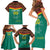 Custom Cameroon Football Family Matching Short Sleeve Bodycon Dress and Hawaiian Shirt Go Champions - Toghu Pattern