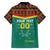 Custom Cameroon Football Family Matching Short Sleeve Bodycon Dress and Hawaiian Shirt Go Champions - Toghu Pattern