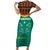 Custom Cameroon Football Family Matching Short Sleeve Bodycon Dress and Hawaiian Shirt Go Champions - Toghu Pattern