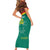 Custom Cameroon Football Family Matching Short Sleeve Bodycon Dress and Hawaiian Shirt Go Champions - Toghu Pattern