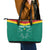 Custom Cameroon Football Leather Tote Bag Go Champions - Toghu Pattern