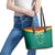 Custom Cameroon Football Leather Tote Bag Go Champions - Toghu Pattern