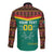 Custom Cameroon Football Long Sleeve Button Shirt Go Champions - Toghu Pattern