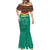 Custom Cameroon Football Mermaid Dress Go Champions - Toghu Pattern