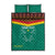 Custom Cameroon Football Quilt Bed Set Go Champions - Toghu Pattern