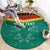 Custom Cameroon Football Round Carpet Go Champions - Toghu Pattern