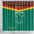 Custom Cameroon Football Shower Curtain Go Champions - Toghu Pattern