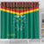 Custom Cameroon Football Shower Curtain Go Champions - Toghu Pattern