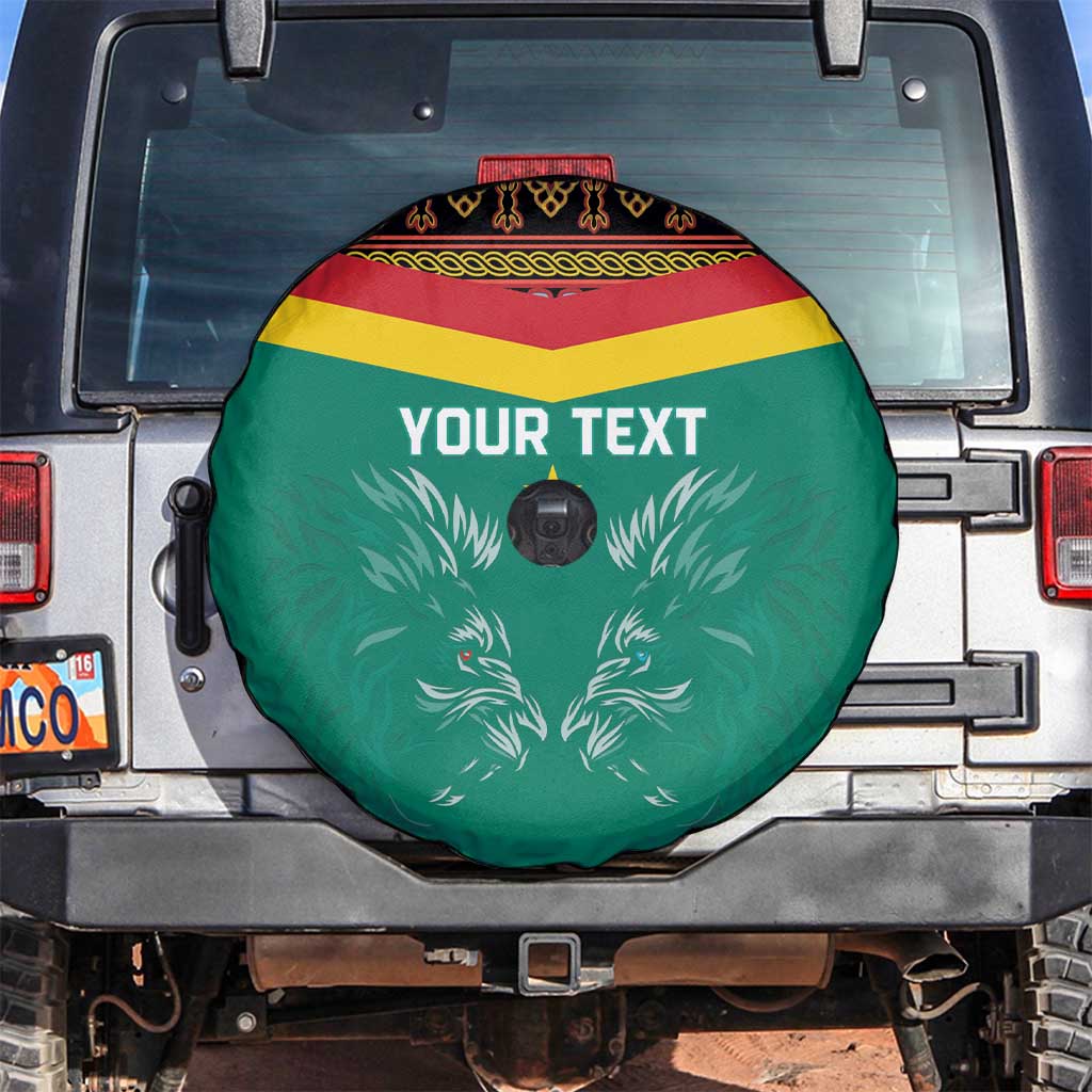 Custom Cameroon Football Spare Tire Cover Go Champions - Toghu Pattern