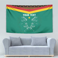 Custom Cameroon Football Tapestry Go Champions - Toghu Pattern