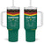 Custom Cameroon Football Tumbler With Handle Go Champions - Toghu Pattern