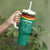 Custom Cameroon Football Tumbler With Handle Go Champions - Toghu Pattern