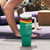 Custom Cameroon Football Tumbler With Handle Go Champions - Toghu Pattern