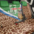 Personalised Equatorial Guinea Back Car Seat Cover Bubo Poensis Mix Giraffe Pattern