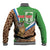 Personalised Equatorial Guinea Baseball Jacket Bubo Poensis Mix Giraffe Pattern