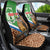 Personalised Equatorial Guinea Car Seat Cover Bubo Poensis Mix Giraffe Pattern