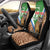 Personalised Equatorial Guinea Car Seat Cover Bubo Poensis Mix Giraffe Pattern