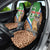 Personalised Equatorial Guinea Car Seat Cover Bubo Poensis Mix Giraffe Pattern