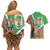 Personalised Equatorial Guinea Couples Matching Off Shoulder Short Dress and Hawaiian Shirt Bubo Poensis Mix Giraffe Pattern