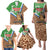 Personalised Equatorial Guinea Family Matching Puletasi and Hawaiian Shirt Bubo Poensis Mix Giraffe Pattern