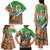 Personalised Equatorial Guinea Family Matching Tank Maxi Dress and Hawaiian Shirt Bubo Poensis Mix Giraffe Pattern