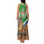 Personalised Equatorial Guinea Family Matching Tank Maxi Dress and Hawaiian Shirt Bubo Poensis Mix Giraffe Pattern