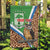 Personalised Equatorial Guinea Garden Flag Bubo Poensis Mix Giraffe Pattern