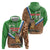 Personalised Equatorial Guinea Hoodie Bubo Poensis Mix Giraffe Pattern