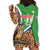 Personalised Equatorial Guinea Hoodie Dress Bubo Poensis Mix Giraffe Pattern