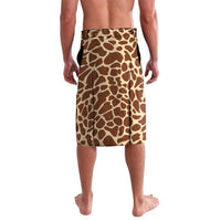 Personalised Equatorial Guinea Lavalava Bubo Poensis Mix Giraffe Pattern