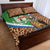 Personalised Equatorial Guinea Quilt Bed Set Bubo Poensis Mix Giraffe Pattern