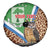 Personalised Equatorial Guinea Spare Tire Cover Bubo Poensis Mix Giraffe Pattern