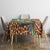 Personalised Equatorial Guinea Tablecloth Bubo Poensis Mix Giraffe Pattern