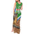 Personalised Equatorial Guinea Tank Maxi Dress Bubo Poensis Mix Giraffe Pattern