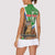 Personalised Equatorial Guinea Women Sleeveless Polo Shirt Bubo Poensis Mix Giraffe Pattern