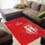 Custom Equatorial Guinea Football Area Rug Allez Nzalang Nacional - Red Version