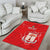 Custom Equatorial Guinea Football Area Rug Allez Nzalang Nacional - Red Version