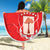 Custom Equatorial Guinea Football Beach Blanket Allez Nzalang Nacional - Red Version