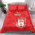 Custom Equatorial Guinea Football Bedding Set Allez Nzalang Nacional - Red Version