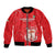 Custom Equatorial Guinea Football Bomber Jacket Allez Nzalang Nacional - Red Version