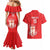 Custom Equatorial Guinea Football Couples Matching Mermaid Dress and Hawaiian Shirt Allez Nzalang Nacional - Red Version