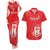 Custom Equatorial Guinea Football Couples Matching Tank Maxi Dress and Hawaiian Shirt Allez Nzalang Nacional - Red Version