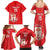 Custom Equatorial Guinea Football Family Matching Summer Maxi Dress and Hawaiian Shirt Allez Nzalang Nacional - Red Version