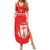 Custom Equatorial Guinea Football Family Matching Summer Maxi Dress and Hawaiian Shirt Allez Nzalang Nacional - Red Version