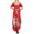 Custom Equatorial Guinea Football Family Matching Summer Maxi Dress and Hawaiian Shirt Allez Nzalang Nacional - Red Version