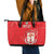 Custom Equatorial Guinea Football Leather Tote Bag Allez Nzalang Nacional - Red Version