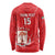 Custom Equatorial Guinea Football Long Sleeve Shirt Allez Nzalang Nacional - Red Version