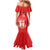 Custom Equatorial Guinea Football Mermaid Dress Allez Nzalang Nacional - Red Version