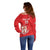 Custom Equatorial Guinea Football Off Shoulder Sweater Allez Nzalang Nacional - Red Version